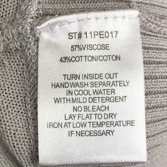 YUKA grey zip front open back sweater - Picture 7 of 12